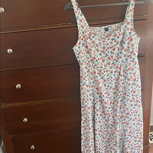 Old Navy White Floral Midi Dress
